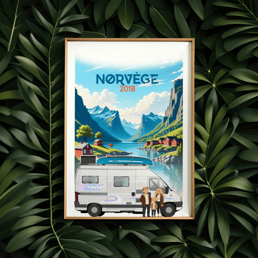 Votre illustration Vanlife 100 % personnalisable - Explora Van