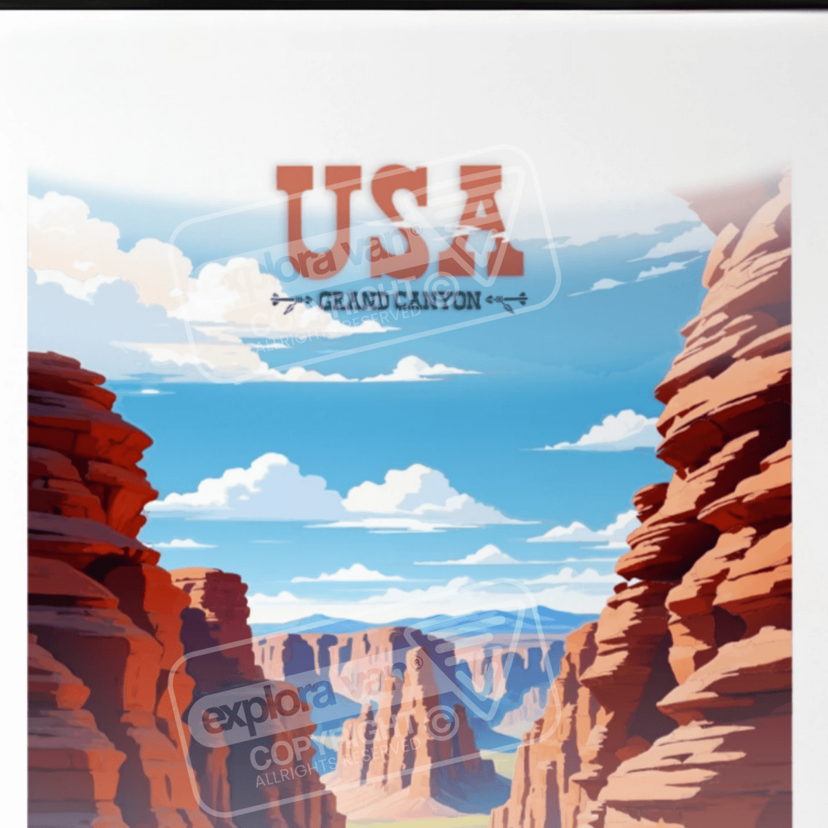 Affiche Vanlife "USA - Grand Canyon " - Explora Van