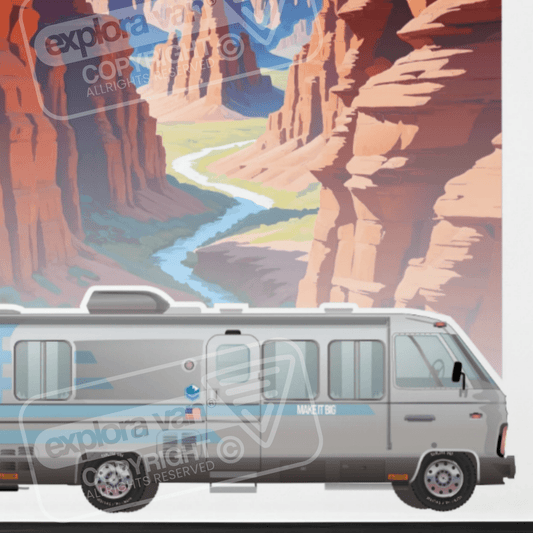 Affiche Vanlife "USA - Grand Canyon " - Explora Van